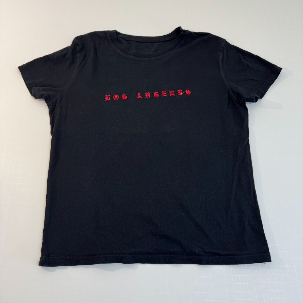 J. Galt Brandy Melville Women's OS Black 'Los Angeles' Graphic T-Shirt